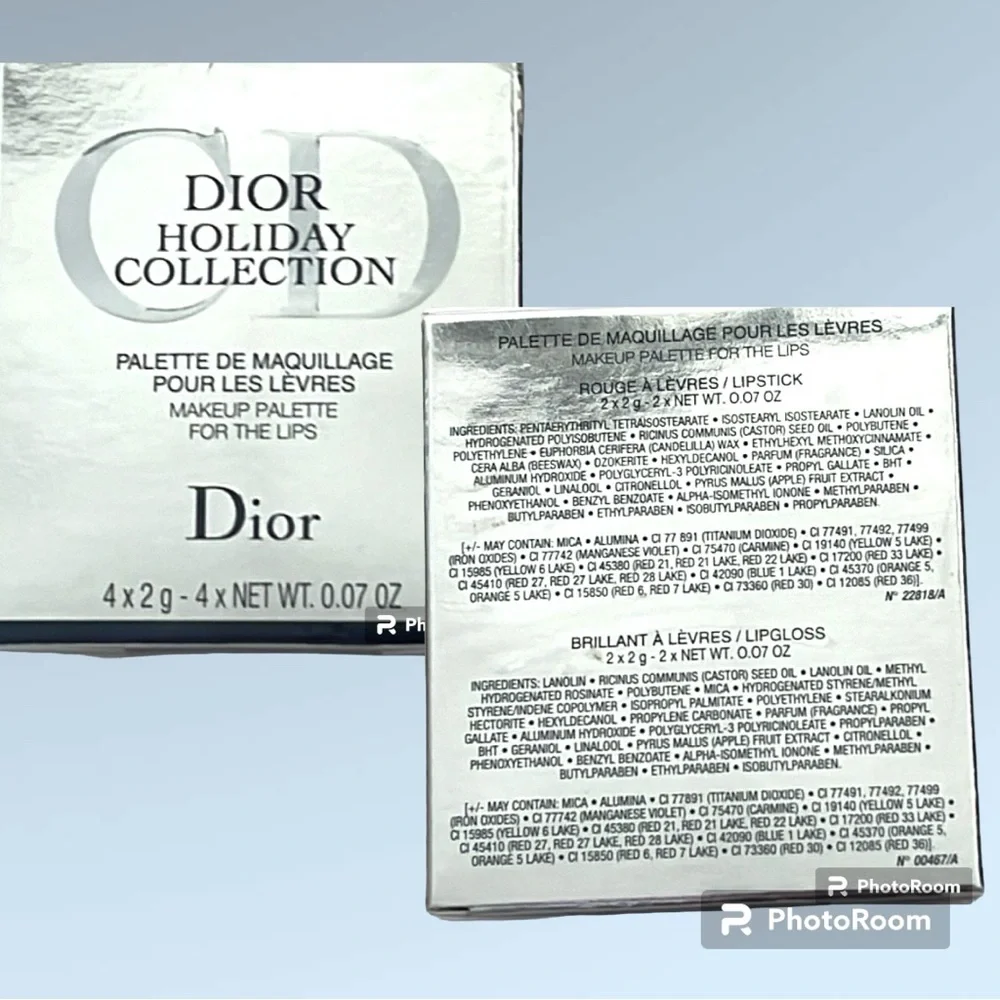 DIOR Holiday Collection Lip Palette Makeup Palette For The Lips